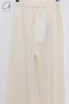 SWAYING 25 Spring/Summer Flared Wool Trousers SW-SW25PS3B12-BAI White SW25PS3B12